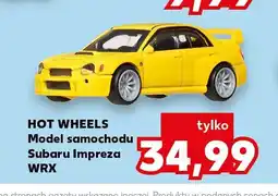 Kaufland Model samochodu Subaru Impreza WRX Hot Wheels oferta