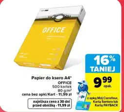Carrefour Papier ksero Office oferta