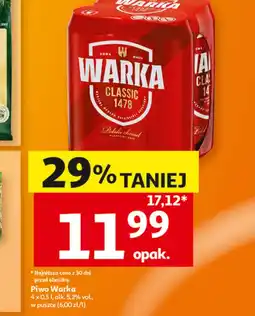 Auchan Piwo Warka oferta