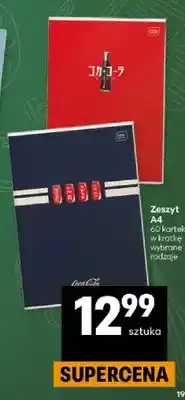 Delikatesy Centrum Zeszyt A4 w kratkę 60 kartek Coca-Cola oferta