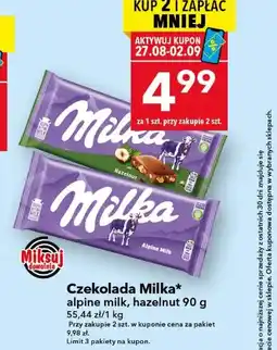 Lewiatan Czekolada Milka oferta