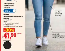Lidl ESMARA Jeansy damskie super skinny fit push-up oferta