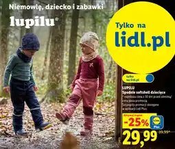 Lidl Spodnie softshell dziecięce Lupilu oferta