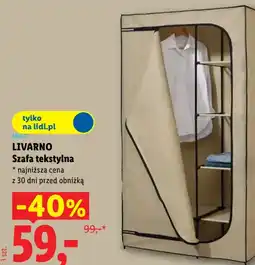 Lidl LIVARNO Szafa tekstylna oferta