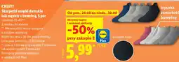 Lidl CRIVIT Skarpetki stopki damskie lub męskie z bawełną, 5 par oferta
