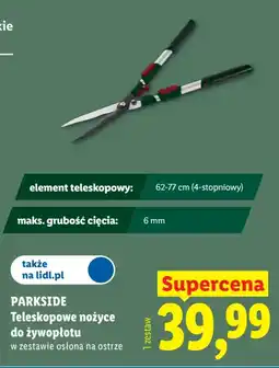Lidl PARKSIDE Teleskopowe nożyce do żywopłotu oferta