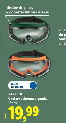 Lidl PARKSIDE Okulary ochronne z gumką oferta