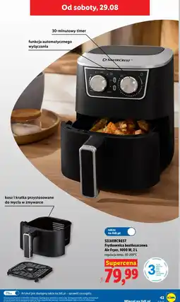 Lidl SILVERCREST Frytkownica beztłuszczowa Air Fryer, 1000 W oferta