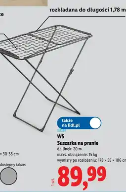 Lidl W5 Suszarka na pranie oferta