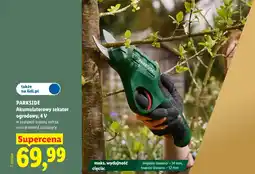 Lidl PARKSIDE Akumulatorowy sekator ogrodowy, 4 V oferta