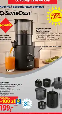 Lidl SILVERCREST Wyciskarka wolnoobrotowa, 200 W oferta