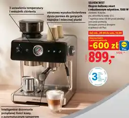 Lidl SILVERCREST Ekspres kolbowy smart z wbudowanym młynkiem, 1500 W oferta