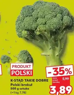 Kaufland K-STĄD TAKIE DOBRE Polski brokuł oferta