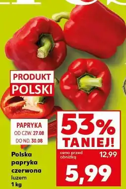 Kaufland Polska papryka czerwona luzem oferta