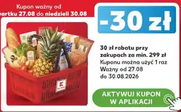 Kaufland Kupon rabatowy -30 zł przy zakupach za min. 299 zł z Kaufland Card oferta