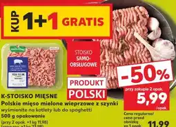 Kaufland K-Stoisko Mięsne Polskie mięso mielone wieprzowe z szynki oferta