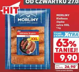 Kaufland Morliny Kiełbasa śląska extra XXL oferta