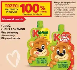 Kaufland Kubuś, Kubuś Pokémon Mus owocowy różne rodzaje oferta