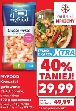 Kaufland Myfood Krewetki gotowane oferta