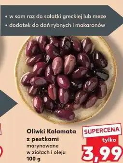 Kaufland Oliwki Kalamata z pestkami marynowane w ziołach i oleju oferta