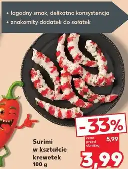 Kaufland Surimi w kształcie krewetek oferta