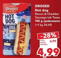 Kaufland Drosed Hot dog Bacon & Cheddar Sausage lub Texas oferta
