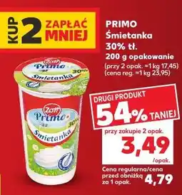 Kaufland Zott Primo Śmietanka 30% tł oferta