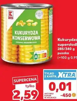 Kaufland K-Classic Kukurydza supersłodka oferta