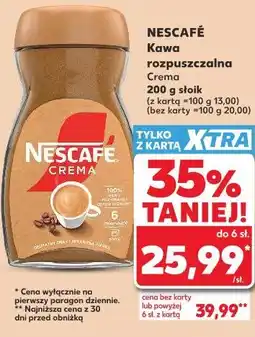 Kaufland Nescafé Crema Kawa rozpuszczalna oferta