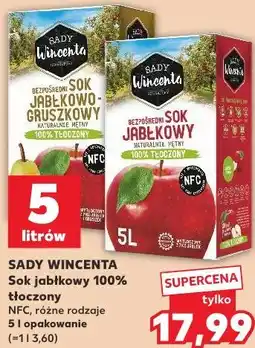 Kaufland SADY WINCENTA Sok jabłkowy 100% tłoczony NFC oferta