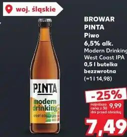 Kaufland Browar Pinta Piwo Modern Drinking West Coast IPA oferta