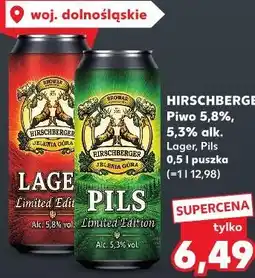 Kaufland Hirschberger Lager, Pils Piwo oferta