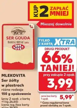Kaufland Ser żółty w plastrach Mlekovita oferta
