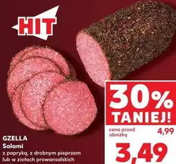 Kaufland Gzella Salami z papryką, z drobnym pieprzem lub w ziołach prowansalskich oferta