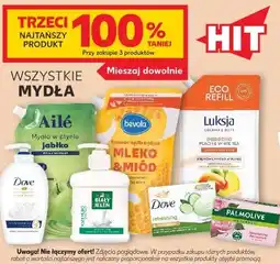 Kaufland Wszystkie mydła (Ailė, Bevola, Luksja, Dove, Biały Jeleń, Palmolive) oferta