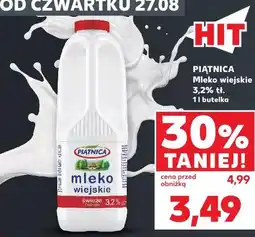Kaufland PIĄTNICA Mleko wiejskie świeże 3,2% tł oferta