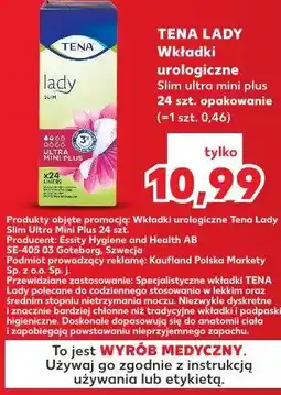 Kaufland Tena Lady Slim ultra mini plus Wkładki urologiczne oferta