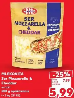 Kaufland MLEKOVITA Ser Mozzarella & Cheddar wiórki oferta