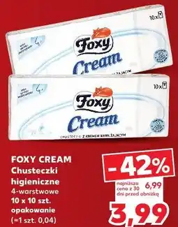 Kaufland Foxy Cream Chusteczki higieniczne 4-warstwowe oferta