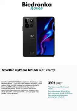 Biedronka Smartfon myPhone N23 oferta