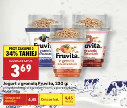 Biedronka Jogurt z granolą Fruvita oferta