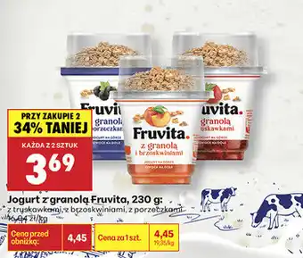 Biedronka Jogurt z granolą Fruvita oferta