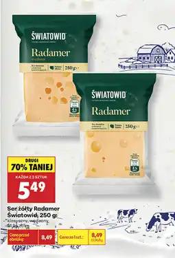 Biedronka Ser żółty Radamer Światowid oferta