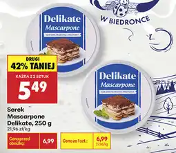 Biedronka Serek Mascarpone Delikate oferta