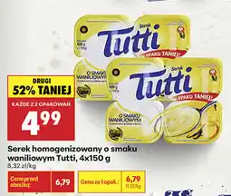 Biedronka Serek homogenizowany o smaku waniliowym Tutti oferta