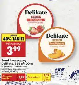 Biedronka Serek twarogowy Delikate oferta