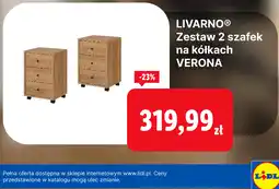 Lidl LIVARNO Zestaw 2 szafek na kółkach VERONA oferta