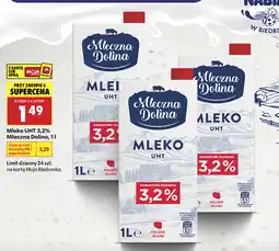 Biedronka Mleko UHT 3,2% Mleczna Dolina oferta