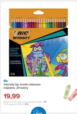 Smyk Kredki ołówkowe trójkątne Bic Intensity Up 24 kolory oferta