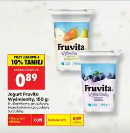 Biedronka Jogurt Fruvita Wyśmienity gruszkowy oferta